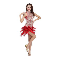 Sexy Bling Latin Sequins Ballroom Salsa Samba Rumba Tango Dress Dance Performance Dress