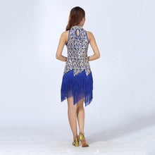 Sexy Bling Latin Sequins Ballroom Salsa Samba Rumba Tango Dress Dance Performance Dress
