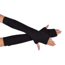 Sexy Lady Women Arm Long Half Fingerless Gloves Sleevelets Knitted Mittens Glove 13 Colors PY6
