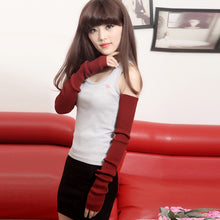 Sexy Lady Women Arm Long Half Fingerless Gloves Sleevelets Knitted Mittens Glove 13 Colors PY6