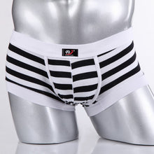 Sexy Men's Cotton Underwear Boxers Striped Shorts  Underpants