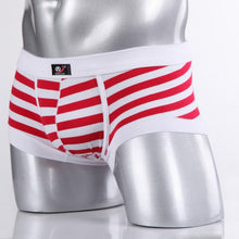 Sexy Men's Cotton Underwear Boxers Striped Shorts  Underpants