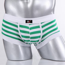 Sexy Men's Cotton Underwear Boxers Striped Shorts  Underpants