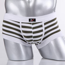 Sexy Men's Cotton Underwear Boxers Striped Shorts  Underpants