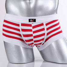 Sexy Men's Cotton Underwear Boxers Striped Shorts  Underpants
