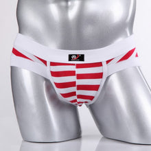 Sexy Mens Cotton Underwear Briefs Striped Shorts  Men's Underpants