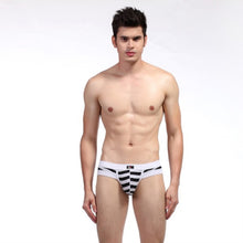 Sexy Mens Cotton Underwear Briefs Striped Shorts  Men's Underpants