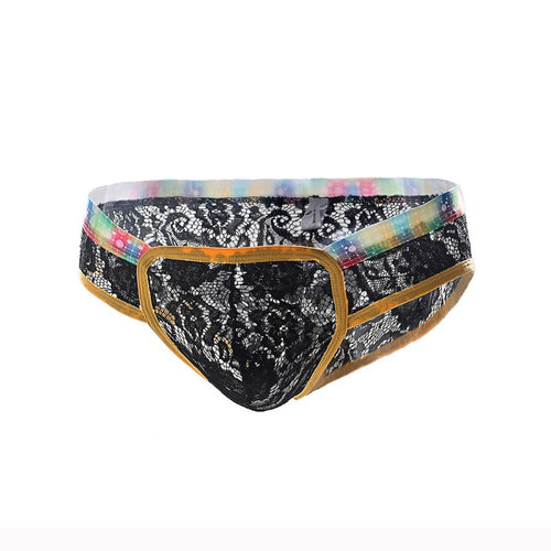 Sexy Mens Pouch Lace Briefs Underwear Thong Shorts Lingerie G-Strings Panties