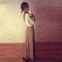Sexy Party Long Dress Women Ball Gown Maxi Dresses V Neck Back Dress