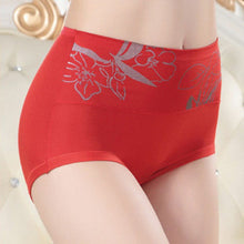 Sexy Women Bamboo Fiber High Waist Underwear Print Lingerie Panties Briefs Knickers