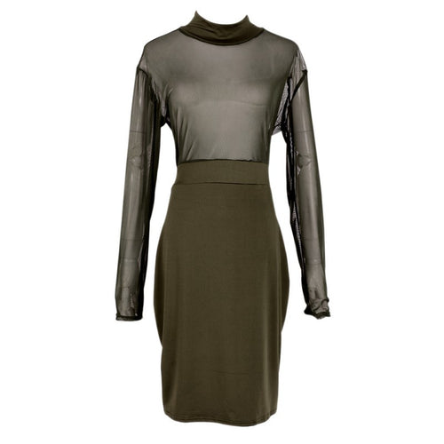 Sexy Women Bodycon Bandage Dress Evening Party Long Sleeve Slim Pencil Dresses