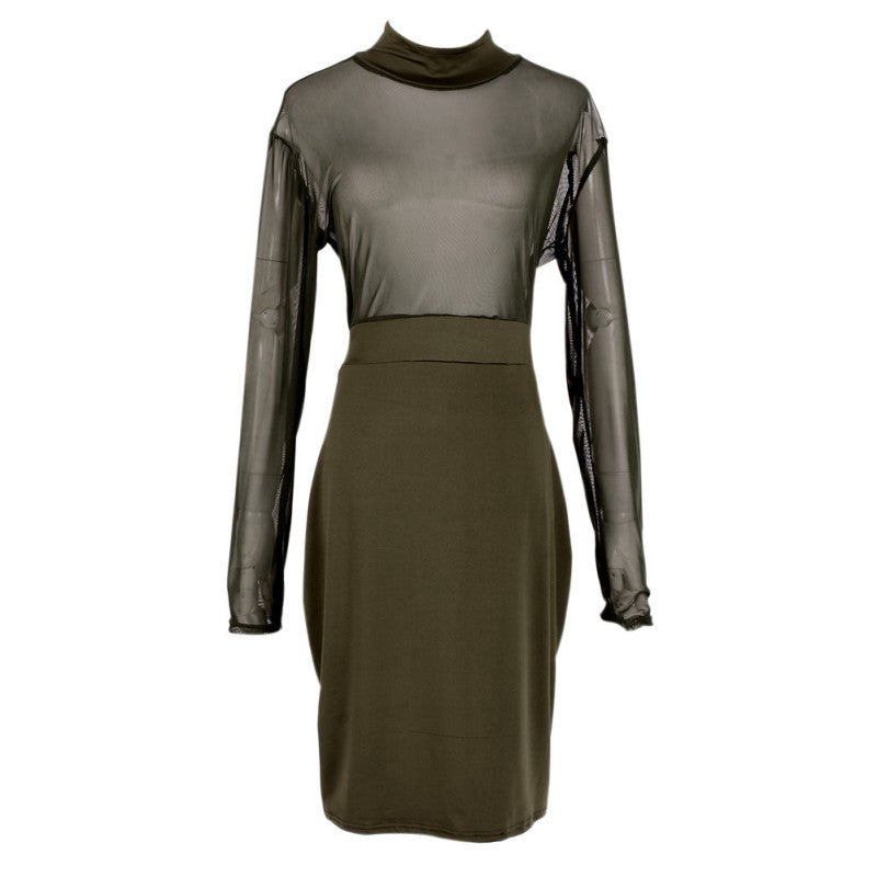 Sexy Women Bodycon Bandage Dress Evening Party Long Sleeve Slim Pencil Dresses