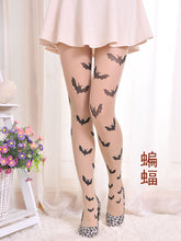 Sexy Women  Japan Angel Animal Mock Knee High Tattoo Tights Pantyhose Pattern Printed Stockings