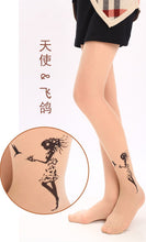 Sexy Women  Japan Angel Animal Mock Knee High Tattoo Tights Pantyhose Pattern Printed Stockings