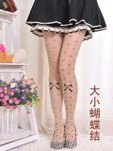 Sexy Women  Japan Angel Animal Mock Knee High Tattoo Tights Pantyhose Pattern Printed Stockings