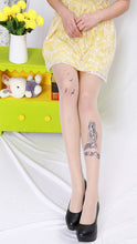 Sexy Women  Japan Angel Animal Mock Knee High Tattoo Tights Pantyhose Pattern Printed Stockings