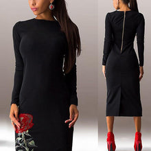 Sexy Women Flowers Elegant Print Long Sleeve Slim Bodycon Party Dresses Plus Big  Evening Clubwear 5 Color