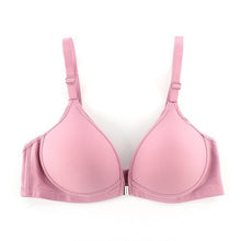 Sexy Women Front Closure Wireless Seamless Bra Racer Back Push Up Solid Bras