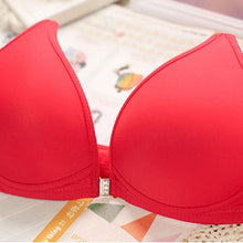 Sexy Women Front Closure Wireless Seamless Bra Racer Back Push Up Solid Bras
