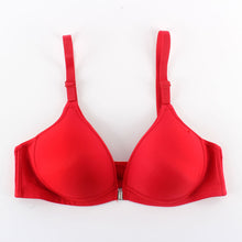 Sexy Women Front Closure Wireless Seamless Bra Racer Back Push Up Solid Bras