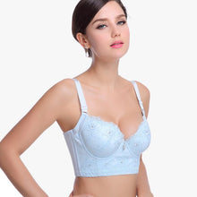 Sexy Women Girl Deep U Plunge Push Up Lace Bra Underwire Side Support Bras Lingerie