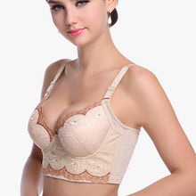 Sexy Women Girl Deep U Plunge Push Up Lace Bra Underwire Side Support Bras Lingerie
