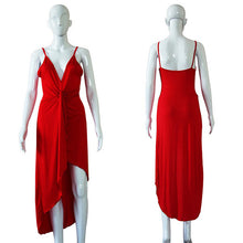 Sexy Women Halter Spaghetti Straps V-neck Dress Sleeveless Backless Dress Maxi Party Dresses