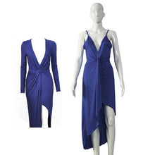 Sexy Women Halter Spaghetti Straps V-neck Dress Sleeveless Backless Dress Maxi Party Dresses