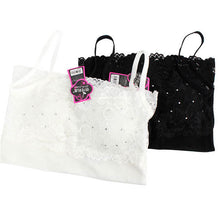 Sexy Women Lace Bandeau Camisole Black White Diamond Tube Top Underwear Lingerie