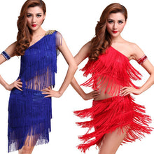 Sexy Women Latin Dance Skirts & Rhythm Salsa Cha Cha Tassels Tango Dress Top Ballroom Y46