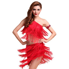 Sexy Women Latin Dance Skirts & Rhythm Salsa Cha Cha Tassels Tango Dress Top Ballroom Y46