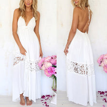 Sexy Women Maxi Long Lace Beach Backless Ball Gown Dress