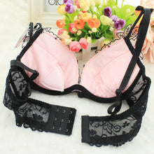 Sexy Women Push Up Bra and Panty Sets Underwear Embroidery Lace Underwire Lingerie 2 Colors