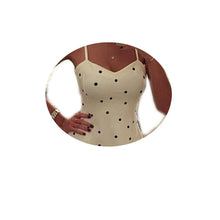Sexy Women Sleeveless Bodycon Party Polka Dots Casual Cocktail Short Mini Dress  P16