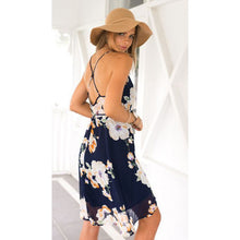 Sexy Women Deep V-Neck BOHO Evening Party Dress Off the Shoulder Beach Casual Dresses Sundress
