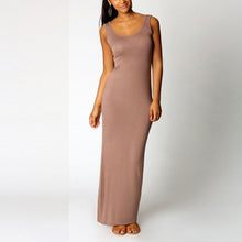 Sexy Women Sleeveless Bodycon Dress Scoop Neck Bandage Party Long Maxi Dresses