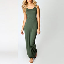 Sexy Women Sleeveless Bodycon Dress Scoop Neck Bandage Party Long Maxi Dresses