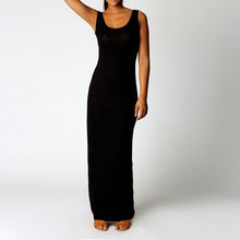 Sexy Women Sleeveless Bodycon Dress Scoop Neck Bandage Party Long Maxi Dresses