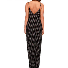 Sexy Women V Neck Polka Dot Beach Long Dress Loose Party Club Maxi Dresses Vestidos