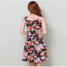 Sexy Women's Floral Sleeveless Short Mini Dress Body-con Casual Beach Sundress