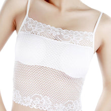 Sexy Womens Lace Mesh Tube Top Tank Bra Wrapped Chest Pad Underwear Bra