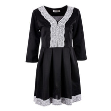 Sexy Womens V-neck Evening Party Dress Lady Lace Formal Dresses