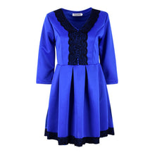 Sexy Womens V-neck Evening Party Dress Lady Lace Formal Dresses