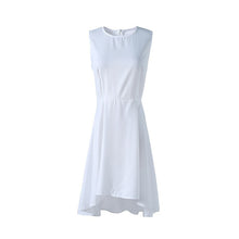 Slim Women Girls Casual Sleeveless Party Wedding Irregular Chiffon Dress