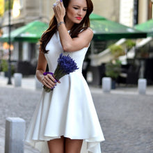 Slim Women Girls Casual Sleeveless Party Wedding Irregular Chiffon Dress
