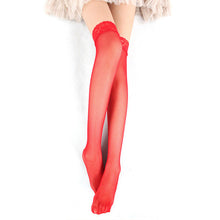 Small Fishnet Sexy Women Lace Top Mesh High Thigh Stockings Lady Long Stocking