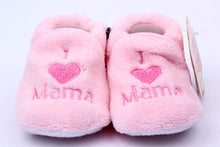 Soft Cozy Baby Toddler Shoes Kids Boy Girls Heart & Letter Pattern Warm Crib First Walkers Skid-proof Shoes 0-1Y