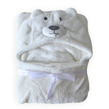 Soft Fleece Baby Coral Bag Blanket Towel Animal Shape Hooded Bathrobe Towel