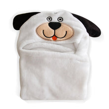 Soft Fleece Baby Coral Bag Blanket Towel Animal Shape Hooded Bathrobe Towel