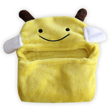 Soft Fleece Baby Coral Bag Blanket Towel Animal Shape Hooded Bathrobe Towel